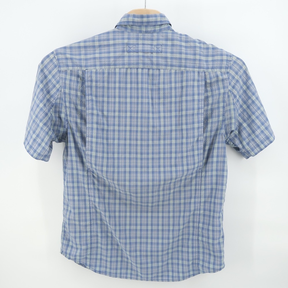 Duluth Trading Co Mens Plaid Short Sleeve Button Up Shirt Mens Medium - Picture 3 of 6